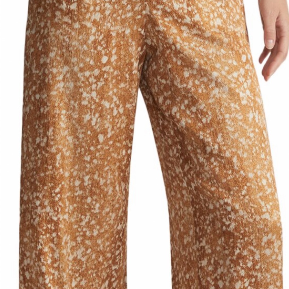 Riverside straight leg silk twill pants